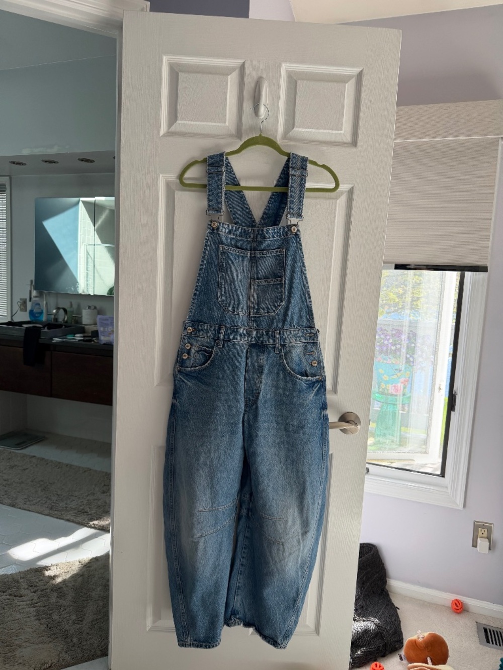 We The Free Good Luck Barrel Overalls-size m